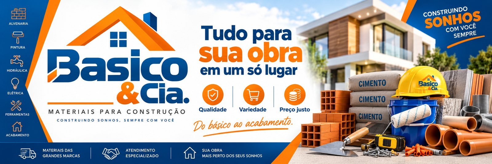 Basico & Cia. — Tudo para sua obra em um só lugar. Do básico ao acabamento.